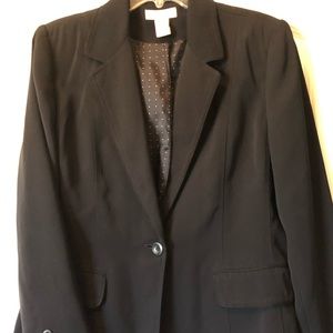 Navy blue jacket w matching lined pants